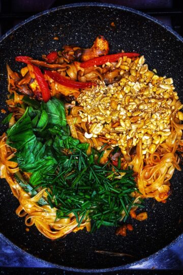 Pad Thai Noodles, ready to serve