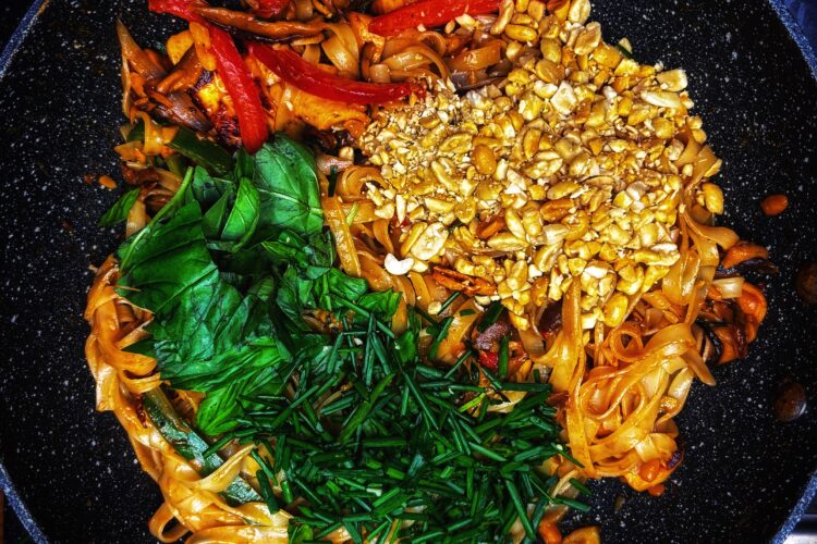 Pad Thai Noodles, ready to serve