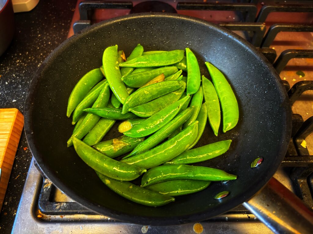 Sugar Snap Peas for the pea asparagus ravioli
