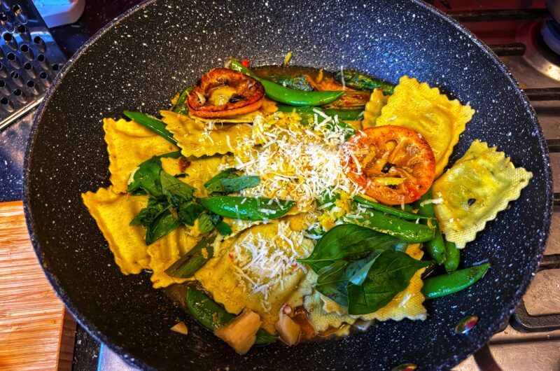 Pea Asparagus Ravioli: A 20-minute Spring Pasta